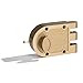 Heavy Duty Jimmy Proof Deadbolt Door Lock, Brass, Single Cylinder with Key Entry