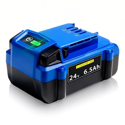 Replacement Kobalt 24V Battery Replace for Kobalt 24V Max Battery for KB624-03 KB524-03 KB424-03 KB224-03 KB124-03 Cordless Power Tool 24 Volt Battery（1-Pack） KOBALT 24V 6.5AH-1pack