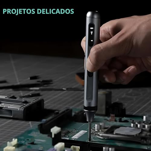 Kit Conjunto Chave de Precisão Elétrica 32 Bits Sem Fio Recarregável Portátil USB Manutenção Celular