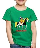 Shirt fällt klein aus. Beachten Sie bitte folgende Größenangaben zu Länge und Brustweite, flach liegend gemessen: 98-104 (2 Jahre) 40.5 x 29.5 cm, 110-116 (4 Jahre) 44.5 x 31.5 cm, 122-128 (6 Jahre) 49.5 x 34 cm, 134-140 (8 Jahre) 56.5 x 38 cm