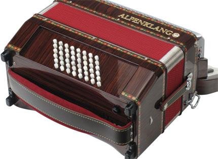 Alpenklang Pro Akkordeon II 48 M Palisander
