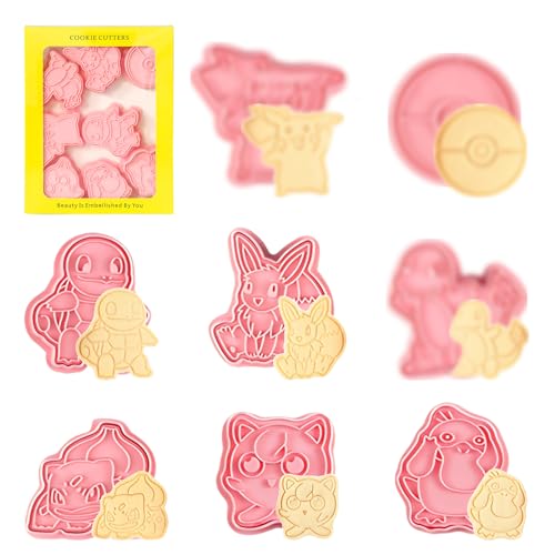 Lixkuokuo Ausstechformen für Kinder, 8 Stück Kleine...