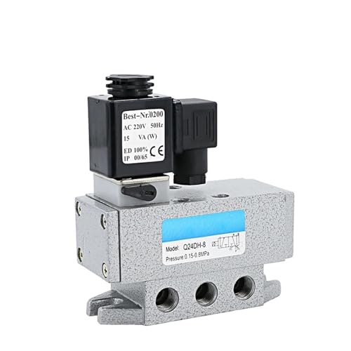 Électrovanne pneumatique Q24DH8 robuste de précision pour automates 220V - 2