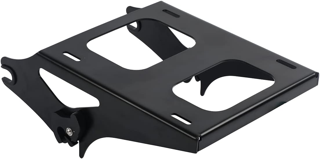 Detachable Two Up Tour Pack Pak Mounting Luggage Rack Compatible for Harley Touring Street Glide Road King Electra Glide 2014-2023 (Black)