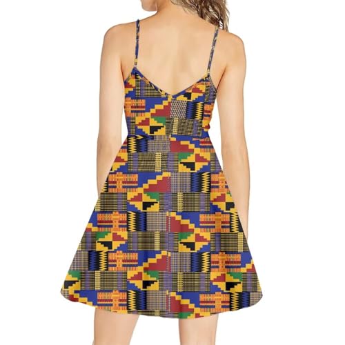 Image of Coloranimal Women's Summer Sleeveless Casual Swing Dresses with Loose Fit Beach Sundress
