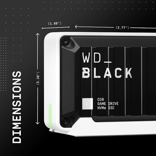 Image of WD BLACK 2TB D30 Game SSD - Portable External Drive, Compatible with Xbox and PC, Up to 900MB /s - WDBAMF0020BBW-WESN