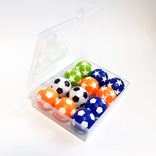 Joovon 1.42 Inch Foosball Table Balls 1.26 Inch Foosball Balls For Foosball Tabletop Game Foosball Ball Accessory Replacements Multicolor With The Plastic Box #TOP3
