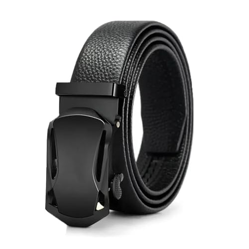 Men Belt Metal Automatic Buckle Belt PU Fashion Style Quality Belts for Men