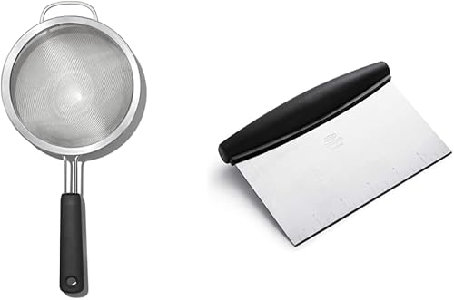 Miniatura 5 de Oxo colador de acero inoxidable de varilla doble Colador de varilla doble Good Grips de 2032 cm Multicolor