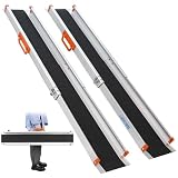 LIEKUMM 2 x 138–244 cm Rollstuhlrampe für Treppen, 300 kg Tragkraft Rollstuhlrampe für Rollstuhl & Scooter, Auffahrrampe für Türschwellen, Bordsteine, Stufen, Elektro-rollstühle, Fahrräder