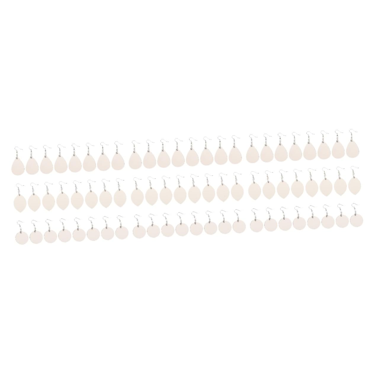 DIYEAH 72 Stück Teiliges Handmade Earring Blanks aus Strapazierfähigem Resin Dekorative Runde Ohrhänger mit Haken Geeignet für DIY Schmuckherstellung und Bastelprojekte