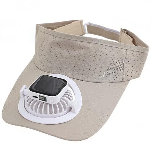 Chapeau ventilateur solaire pour activités de plein air