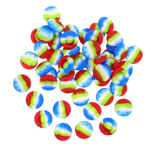 FRCOLOR 50pezzi Coperture in Silicone Per Impugnature Joystick Accessori Per Controller Cappucci Protettivi Per Stick Analogico Sostituzione Coperture Per Pulsanti Del Joystick Per