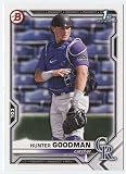 2021 Bowman Draft #BD-66 Hunter Goodman RC Rookie Colorado Rockies MLB Baseball Trading Card