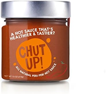 CHUT UP Peri Peri Hot Sauce Case Pack | All Natrual Hot Sauce Condiment - 7.5 Ounces
