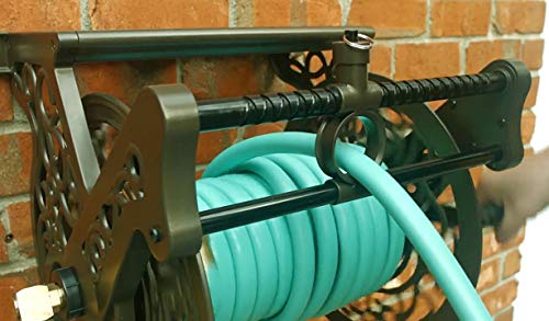 Liberty Garden 707 Decorative Wall Mount Garden Guide Hose Reel, Bronze #TOP4
