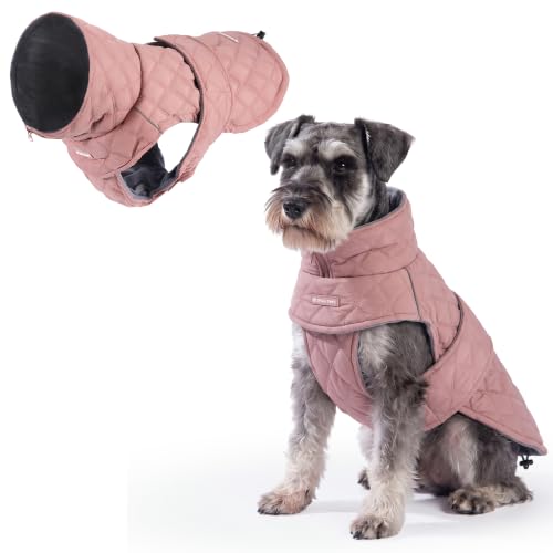 Spark Paws Quilted Dog Winter Coat - Cold Weather Jacket for S Med L Dogs