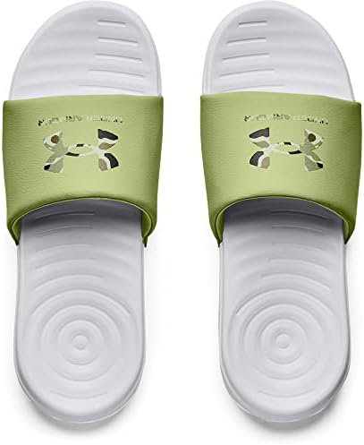 Under Armour Men's Ansa Graphic Logo Slide Sandal, White (100)/Sugar Mint, 10 | Image 2