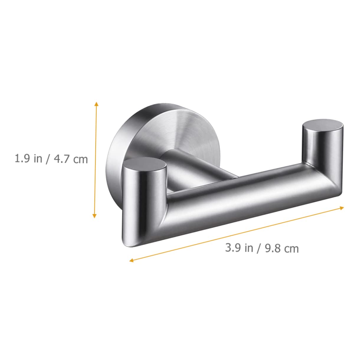 3 Perchas Dobles De Acero Inoxidable Para Toallas Para Montar En La Pared Para Baño Cocina Abrigos Y Ropa.