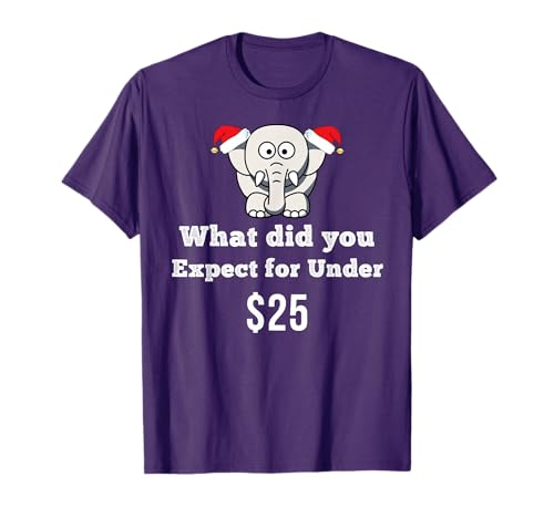 Product Image of the White Elephant Gift Idea Gift Under 25 Funny Adult Christmas T-Shirt