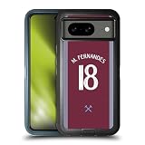 Head Case Designs Officially Licensed West Ham United FC Mateus Fernandes 2025/26 Players Home Kit Ultra-Armoured Shockproof Case [Military Grade Protection] Compatible with Google Pixel 8