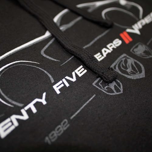 Detroit Shirt Company Dodge Viper 25th Year Anniversary Hoodie Hooded Sweatshirt2