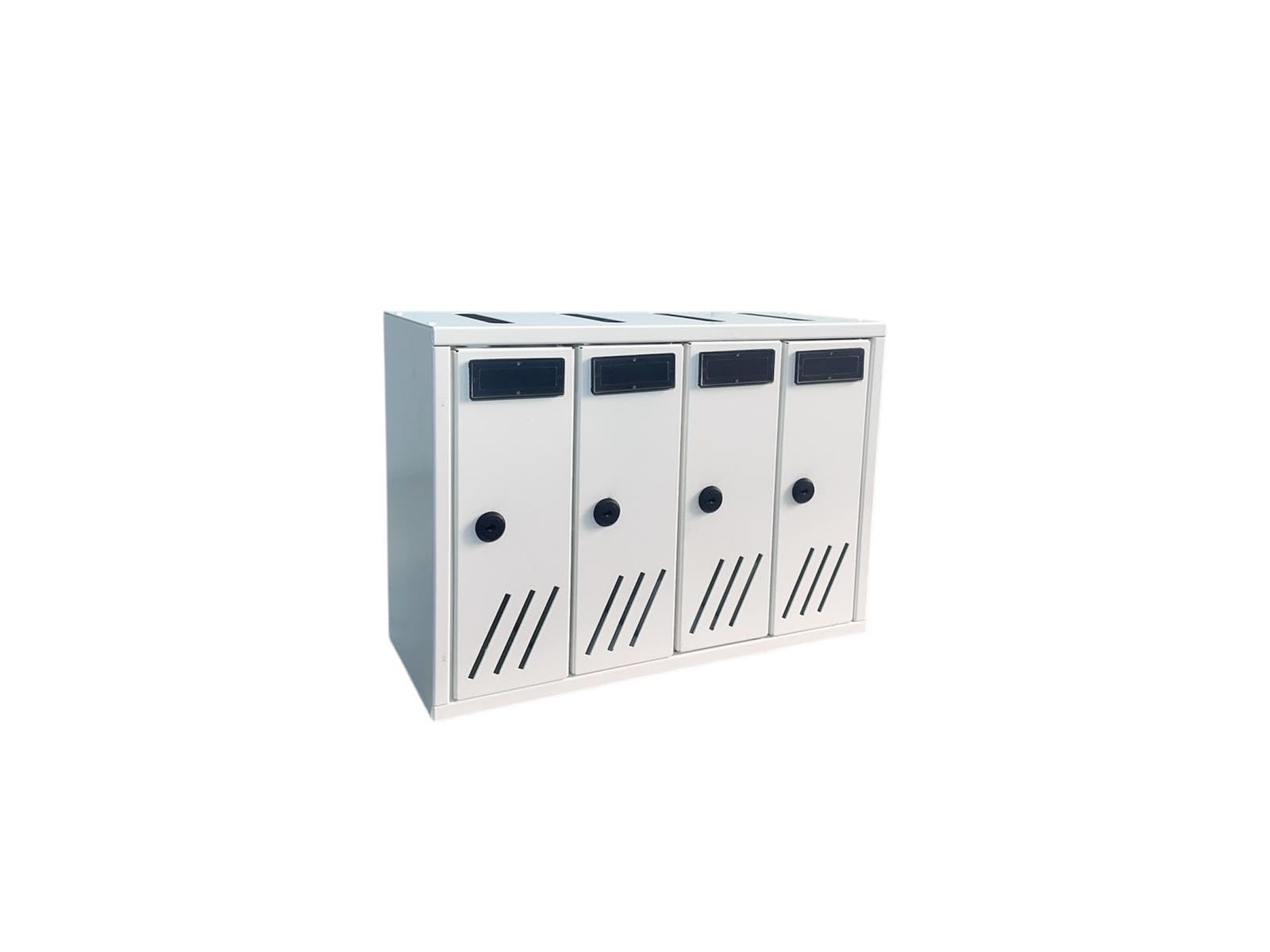 BOXOB Cassetta Postale condominiale Serenity –993 Bianco (Bianco, Comparti 4)