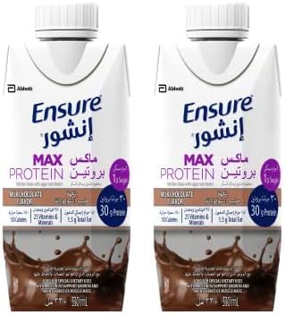 EnsureMax Protein Nutritional Shake Milk Chocolate - 330 ml (Pack of 2)