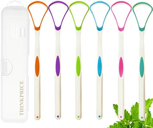 Tongue Scraper Cleaner 100% BPA Free Tongue Scrapers with Travel ...