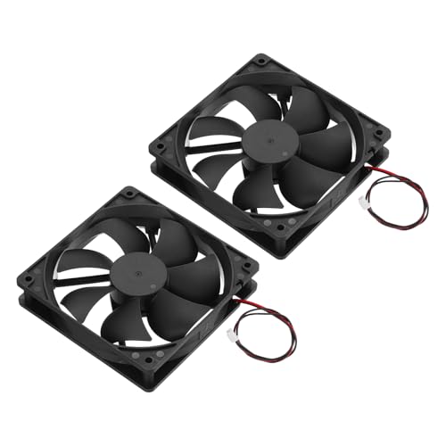 Ventilador 12v 120mm silencioso de 2 pines para caja de computadora kit 2x