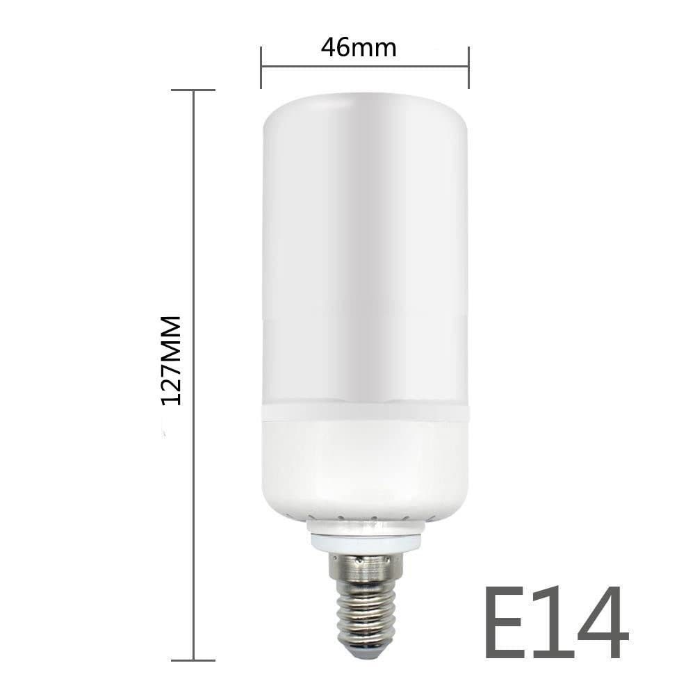 AGIPS Feux à Large Tension 10 pcs/lot AC85-265v E27/B22/E14/E12/E26 5W 99LED-2835SMD LED Lampe Décorative Flamme Lampe Trois Modes Ampoules domestiques (Taille : E12)