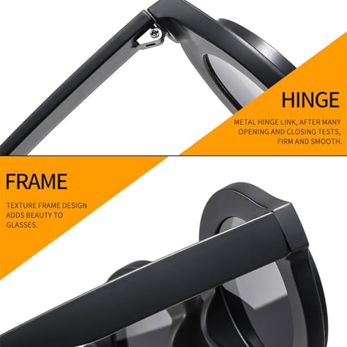 Lunettes de soleil rondes protégeant vos yeux avec style en plein soleil - 3