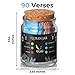 Quran Verse Jar - Spiritual Comfort Read For Emotions & Feelings, Islamic Gifts for Women, Men, Mom, Dad, Friend - English, Decor, Ramadan & Eid Gift - Affirmation Verses, Hope & Prayer Jar