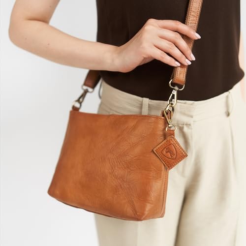 BERLINER BAGS Vintage Genuine Leather Shoulder Bag Marbella S, Small Crossbody Purse for Women2