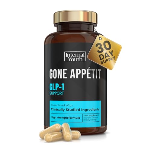 Gone Appétit - GLP-1 Appetite Suppressants for Women and Men - Clinically Studied Ingredients - Weight Loss Pills That Work Fast - Natural GLP 1 Hunger Suppressant - Made in The UK - 60 Capsules