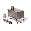 Winnerwell-Fastfold-Titanium-Tent-Stove-Estufa-de-Madera-de-Titanio-Ultraligera-de-4-Libras-para-Carpas-y-refugios-Incluye-Tubo-de-Chimenea-Funciona-como-Fuego-Ultraligero