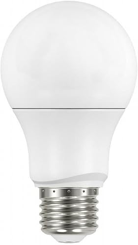 Satco 4.17 pulgadas 9.5W A19 LED lámpara de repuesto de base media (paquete de 4) - 4000 temperatura de color acabado esmerilado
