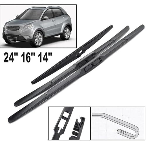 Limpiaparabrisas SsangYong Actyon escobillas duraderas de alta resistencia 2