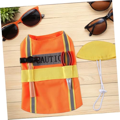 Disfraz resistente naranja para perro talla M miniatura 3