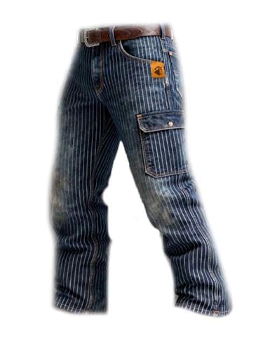 Men’s Gothic-Inspired Cargo Trousers, Multi-Pocket Utility Work Pants with Tapered