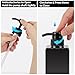 Glovios Dispensador Jabon Baño Pared Adhesivo Negro Dispensador de Gel y Champu Ducha 500ml Botellas de Bomba Recargables para Jabón Dispensador Jabon Baño Plastico Imagen de Glovios Dispensador Jabon Baño Pared Adhesivo Negro Dispensador de Gel y Champu Ducha 500ml Botellas de Bomba Recargables para Jabón Dispensador Jabon Baño Plastico