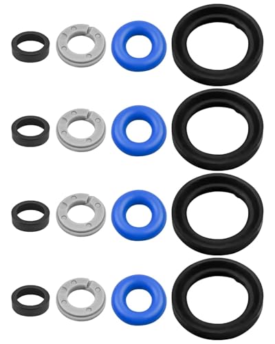 Fuel Injector Seal Repair Kit Fit for Hyundai Sonata Kia Sorento 2.4L 2015-2018 Replace 353102GGA0 35310-2GGA0 35310-2GGA1, 4 Sets