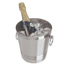 Oggi Balde champanhe de aço inoxidável 7041, 4 1/4 L, prata