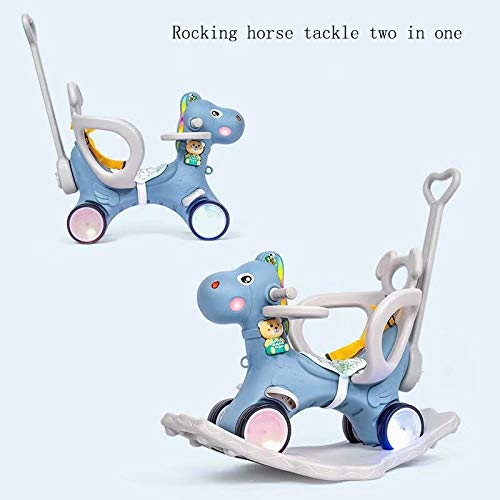 YWSZJ 2 in 1 Kids Horse Kinderwagen New Baby Schaukelpferd Kids Rocker Ride auf Toy Rocking Animal Child – Bild 6