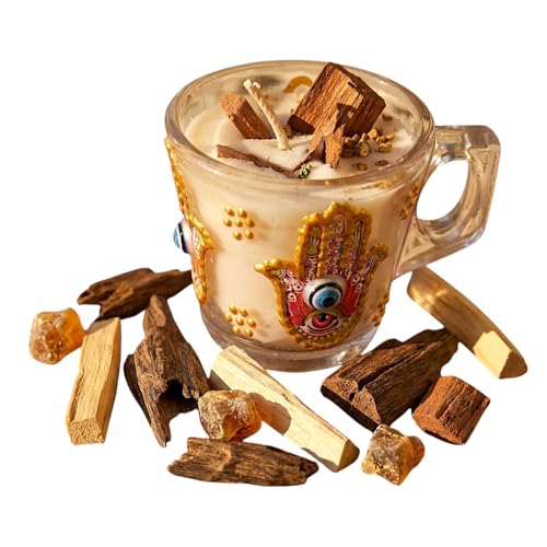 Bougie de protection Oud Palo Santo naturelle pour protection des lieux