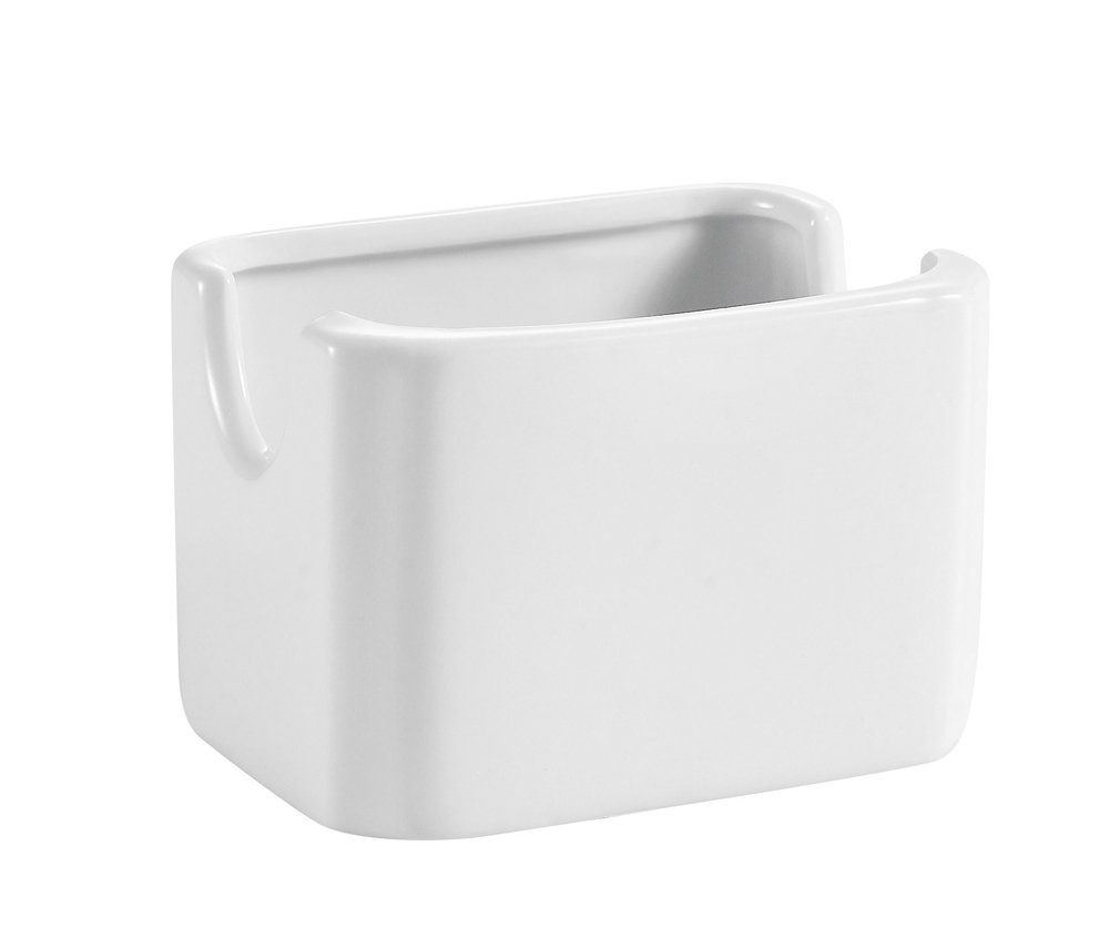 CAC China HSP-7-W porcelanowy prostokątny uchwyt do paczki cukru, 3-1/8 cala, biały kości, pudełko 36
