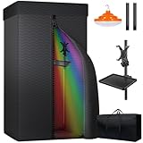 Portable Vocal Booth,Recording Booth for Echo-Free Vocals, Sound Booth for Recording, Music Acoustic Treatment Sound Isolation Booth with Travel Bag (Black)