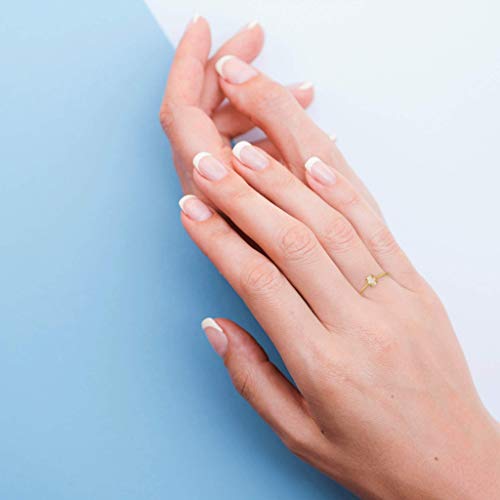 Musthave 18K Rose Gold Plated Opal Ring, White/Green/Pink thumb #5