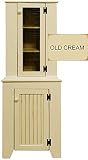 Solid Knotty Pine - Modest and rustic in the tradition of cottage style furniture. Overall dimensions: 24.75" W x 10.5" D x 70.25" H Bottom: 24.75" W x 10.5" D x 34.75" H : Top: 22" W x 8.5" D x 35.5" H We do not use highly processed wood. Because of...