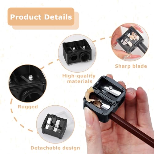 4 Stück Makeup Sharpener Anspitzer,Spitzer Kosmetikstifte,Anspitzer Dicke Und Dünne Stifte,Kosmetik Bleistift Anspitzer,Spitzer Für Kajalstifte,Anspitzer Dicke Stifte Für Augenbrauenstift,Lipliner